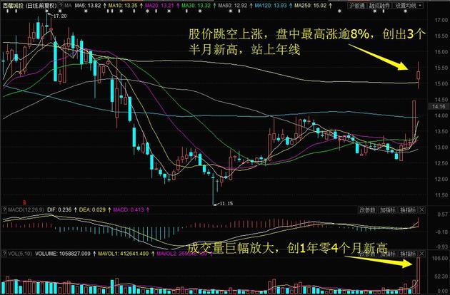 【一点资讯】西藏城投,新赛股份双双逆市大涨创近期