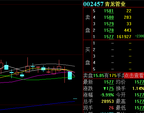 【青龙管业中报预告大变脸 万手大单封跌停】