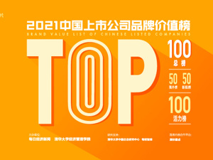 5月10日，2021中国上市公司品牌价值榜