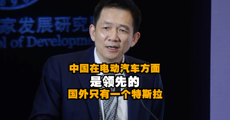 视频｜北京大学国家发展研究院院长姚洋：中国在电动汽车方面是领先的 国外只有一个特斯拉