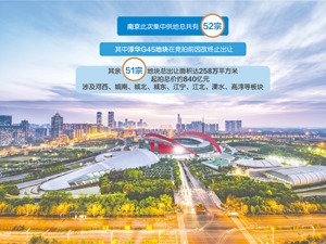 南京首批集中供地土拍 51宗地揽992.5亿