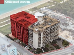 美国迈阿密一栋公寓垂直崩塌，99人下落不明！监控画面拍下可怕一幕