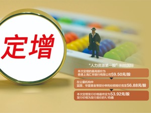 公募竞逐“人力资源第一股”定增