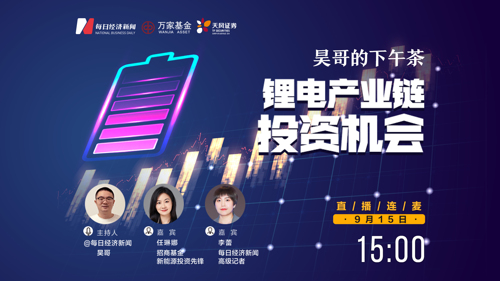 直播 | 昊哥的下午茶——对话招商基金新能源投资先锋任琳娜