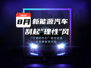 8月新能源汽车刮起“理性”风：“宁德时代们”股价回落，大洗牌即将开始