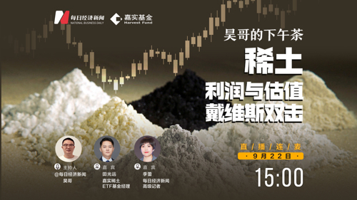 直播 | 昊哥的下午茶—对话嘉实稀土ETF基金经理田光远