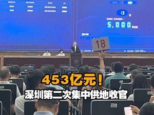 揽金453亿元，深圳第二次集中供地收官