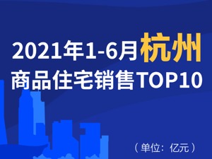2021年1-6月杭州商品住宅销售TOP10