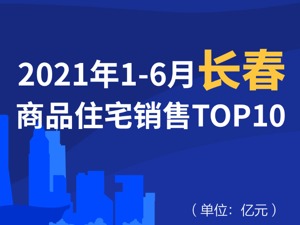 2021年1-6月长春商品住宅销售TOP10