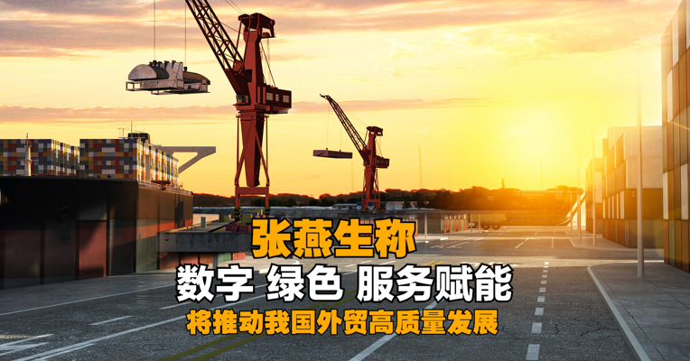 中国国际经济交流中心首席研究员张燕生：数字、绿色、服务赋能将推动我国外贸高质量发展 
