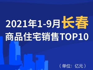 2021年1-9月长春商品住宅销售TOP10