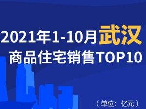 2021年1-10月武汉商品住宅销售TOP10