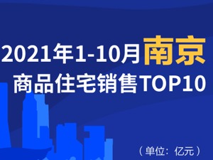 2021年1-10月南京商品住宅销售TOP10