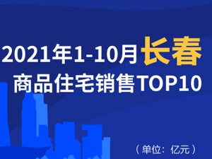 2021年1-10月长春商品住宅销售TOP10
