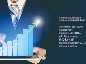 次新基金年底冲刺势头猛 部分产品近3月净值涨超13%