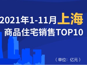 2021年1-11月上海商品住宅销售TOP10