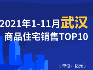 2021年1-11月武汉商品住宅销售TOP10