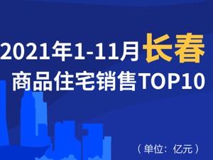 2021年1-11月长春商品住宅销售TOP10