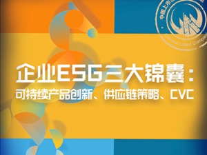 企业如何更好实践ESG？这场峰会给出三大建议：可持续产品创新升级、改变供应链策略、企业风险投资