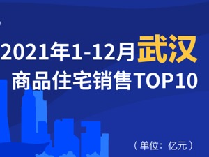 2021年1-12月武汉商品住宅销售TOP10