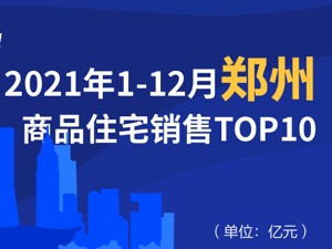 2021年1-12月郑州商品住宅销售TOP10