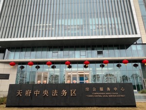 天府中央法务区检察服务中心晒周年成绩单