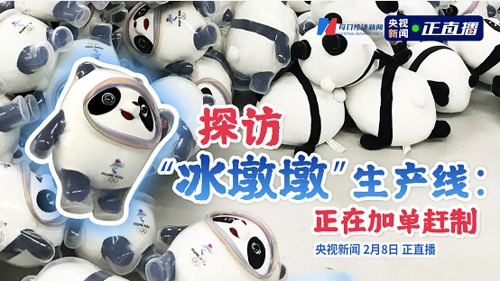 直播丨探访“冰墩墩”生产线：厂家正在加单赶制