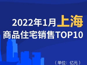 2022年1月上海商品住宅销售TOP10