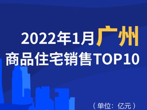 2022年1月广州商品住宅销售TOP10