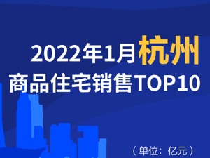 2022年1月杭州商品住宅销售TOP10