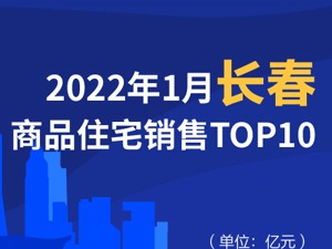 2022年1月长春商品住宅销售TOP10
