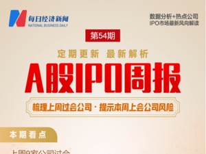 每经IPO周报第54期 | 上周49家公司集体中止审查，原因为何？本周，总经理曾卷入行贿“丑闻”的宏景科技能否过会？