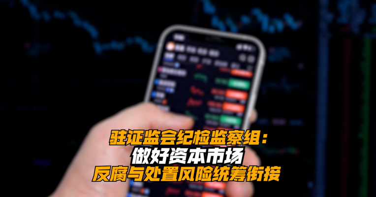 事关股市！中纪委罕见发声 驻证监会纪检监察组：做好资本市场反腐与处置风险统筹衔接