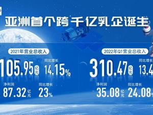 伊利2021年营收超1105亿成为行业绝对龙头，“后千亿时代”迎强劲开局