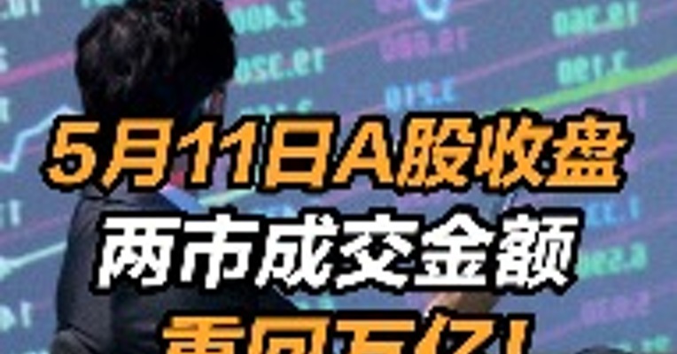 2022年5月11日A股收盘：两市成交金额重回万亿