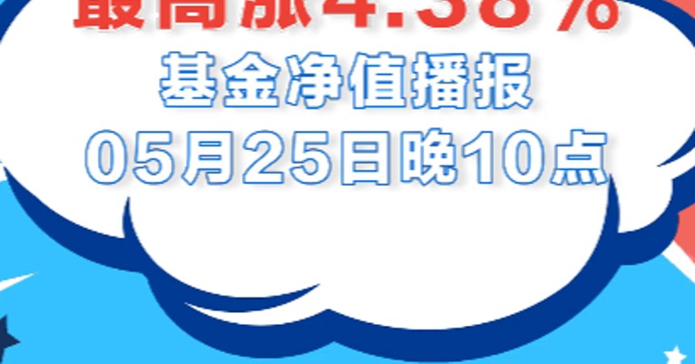 基金视频 | 5月25日，招商体育文化休闲股票领涨全市场，涨幅为4.38%
