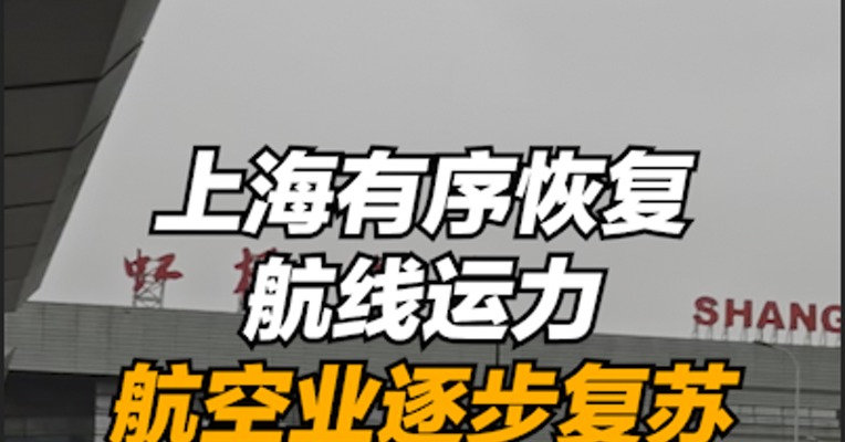 上海有序恢复航线运力，航空业逐步复苏