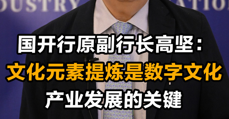 国开行原副行长高坚：文化元素提炼是数字文化产业发展的关键