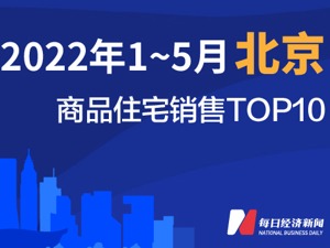 2022年1-5月北京商品住宅销售TOP10