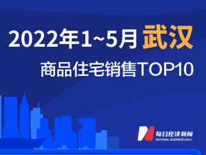 2022年1-5月武汉商品住宅销售TOP10