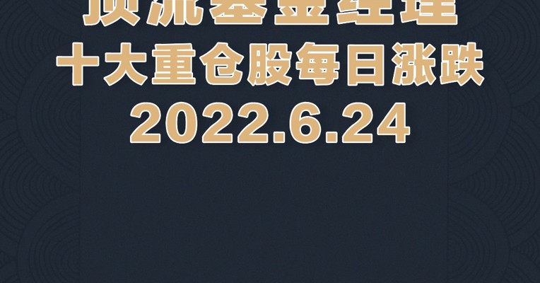 6月24日，葛兰重仓股凯莱英、博腾股份涨停！兰兰翻身了！