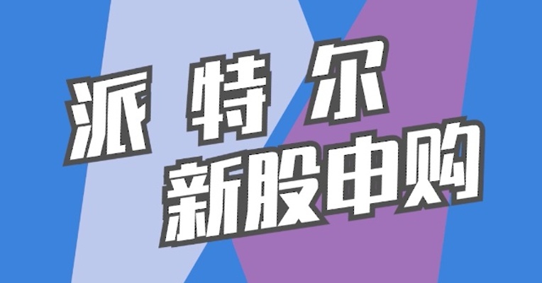 北交所7月4日可打新股：派特尔
