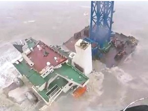 “福景001”施工船遇险沉没 3人获救27人落水失联