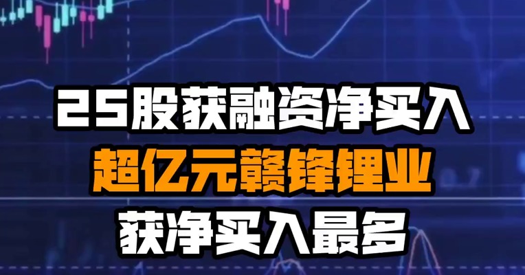 25股获融资净买入超亿元 赣锋锂业获净买入最多