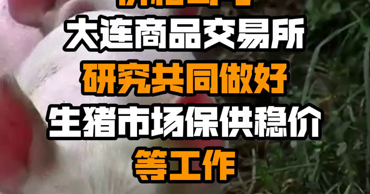 ​国家发展改革委价格司与大连商品交易所研究共同做好生猪市场保供稳价等工作