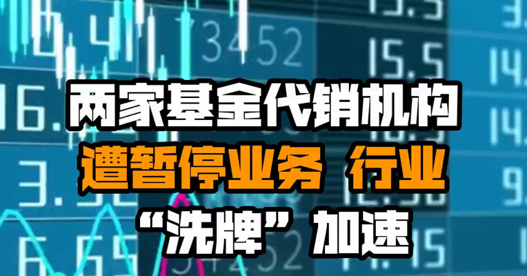 两家基金代销机构遭暂停业务 行业“洗牌”加速
