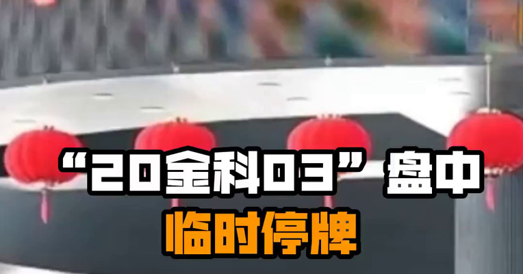 “20金科03”盘中临时停牌
