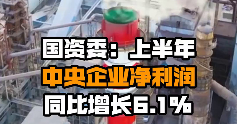 国资委：上半年中央企业净利润同比增长6.1%