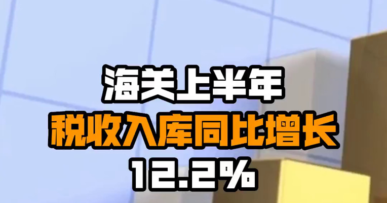 海关上半年税收入库同比增长12.2%
