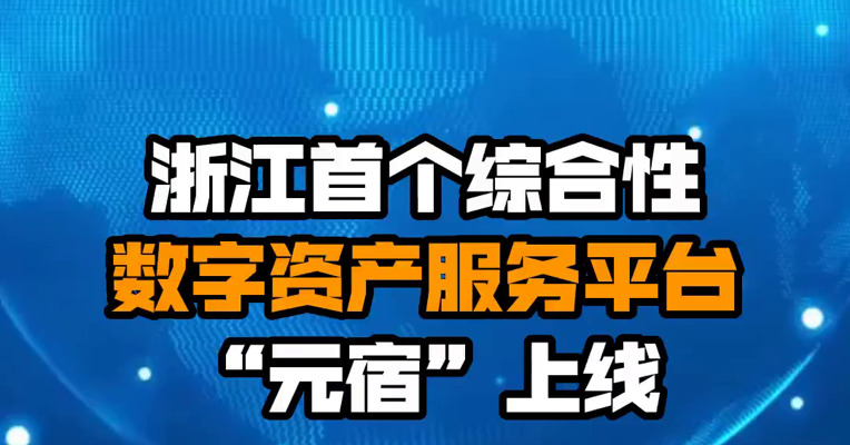 浙江首个综合性数字资产服务平台“元宿”上线
